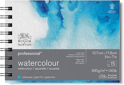Winsor & Newton Professional Watercolour Paper Spiral Pad 15 Sheets 300 g/m2