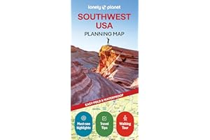 Lonely Planet Southwest USA Planning Map 1 1st Ed.