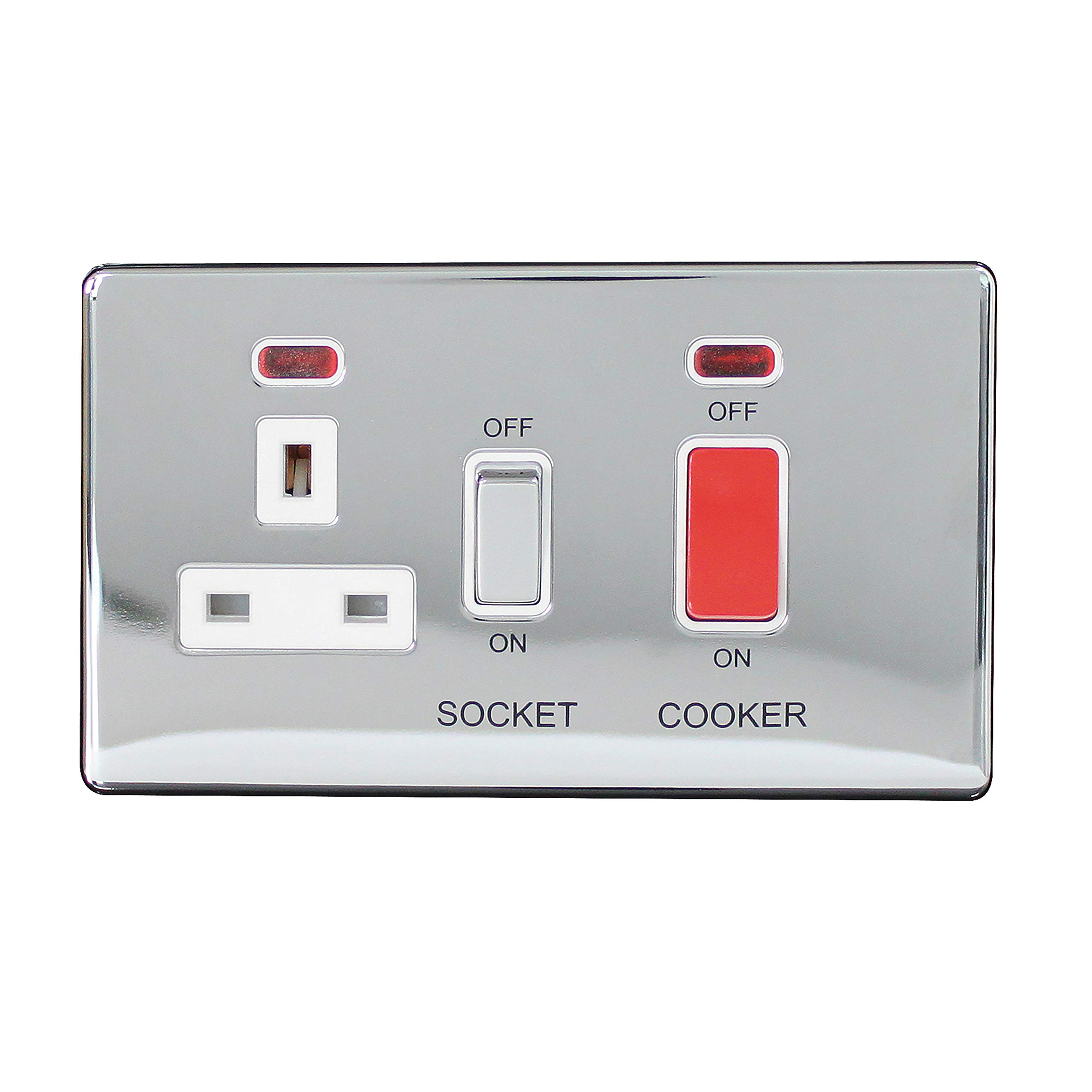 Arlec CH Scwless 45 A Cooker Control Neon