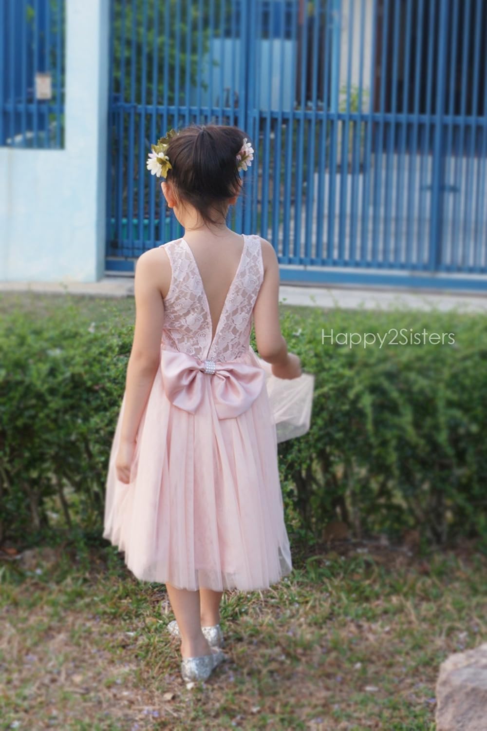 ivory blush flower girl dresses