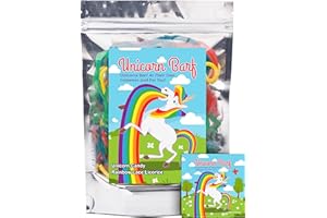 JLDESIGNMEDIALLC Unicorn Barf Rainbow Laces Licorice Mix Fruit Flavored Strings Fun Unique Halloween Candy Gag Gift for Birthday Girls, Boys, Kids & Teens (5.5 Ounces)