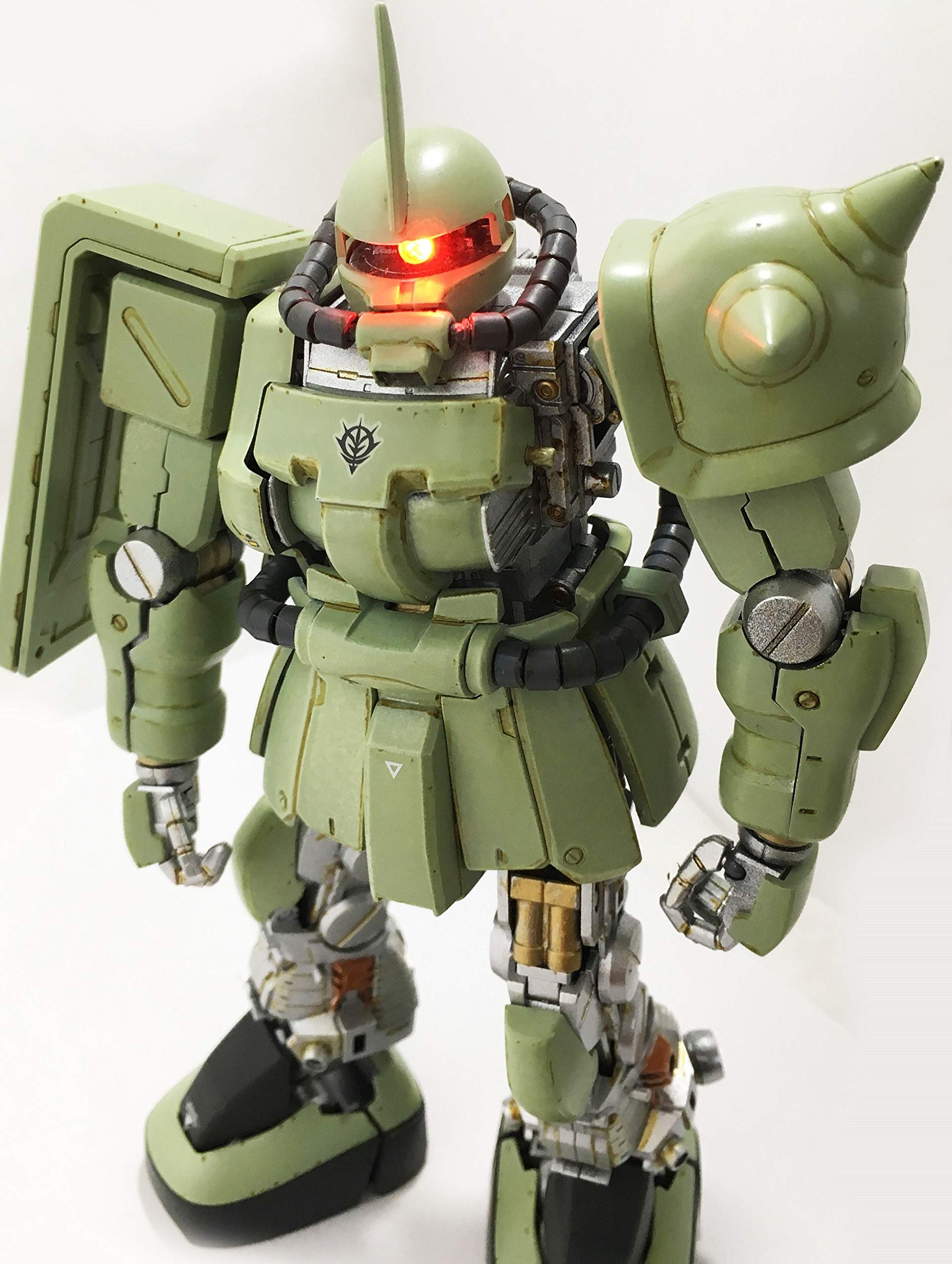 Bandai Hobby MS-06F2 Zaku II F2 Type Bitter Use of Mobile Suit Gundam 0083 Zeon Neuen Type MG Gundam Modeling Action Figure 1/100