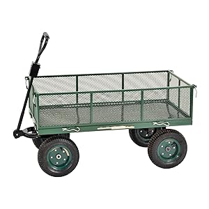 Sandusky Lee CW4824 Muscle Carts Steel Utility Garden Wagon, 1000 lb. Load Capacity, 21-3/4" Height x 48" Length x 24" Width