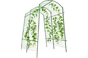 NIFICE Garden Arch Trellis for Climbing Plants Outdoor Cucumber Trellis Squash Trellis Grape Tunnel 71"×80"