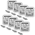 GBGS 8 Pcs Flight Case Spring Loaded Recessed Latch,Butterfly Twist Latch for PA DJ Rack/Road Case,4" x 4-1/4"