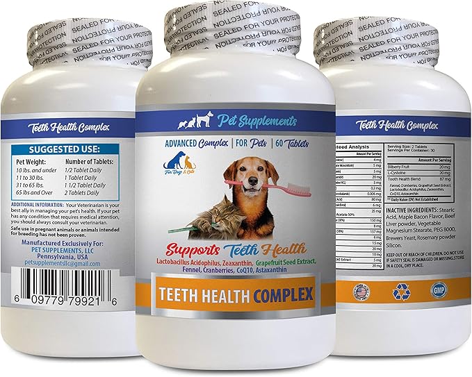 Dog Breath Tablets Pets Teeth Health Complex for Dogs