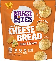 Brazi Bites, Bites Cheddar and Parmesan Brazilian Cheese Bread, 11.5 Ounce