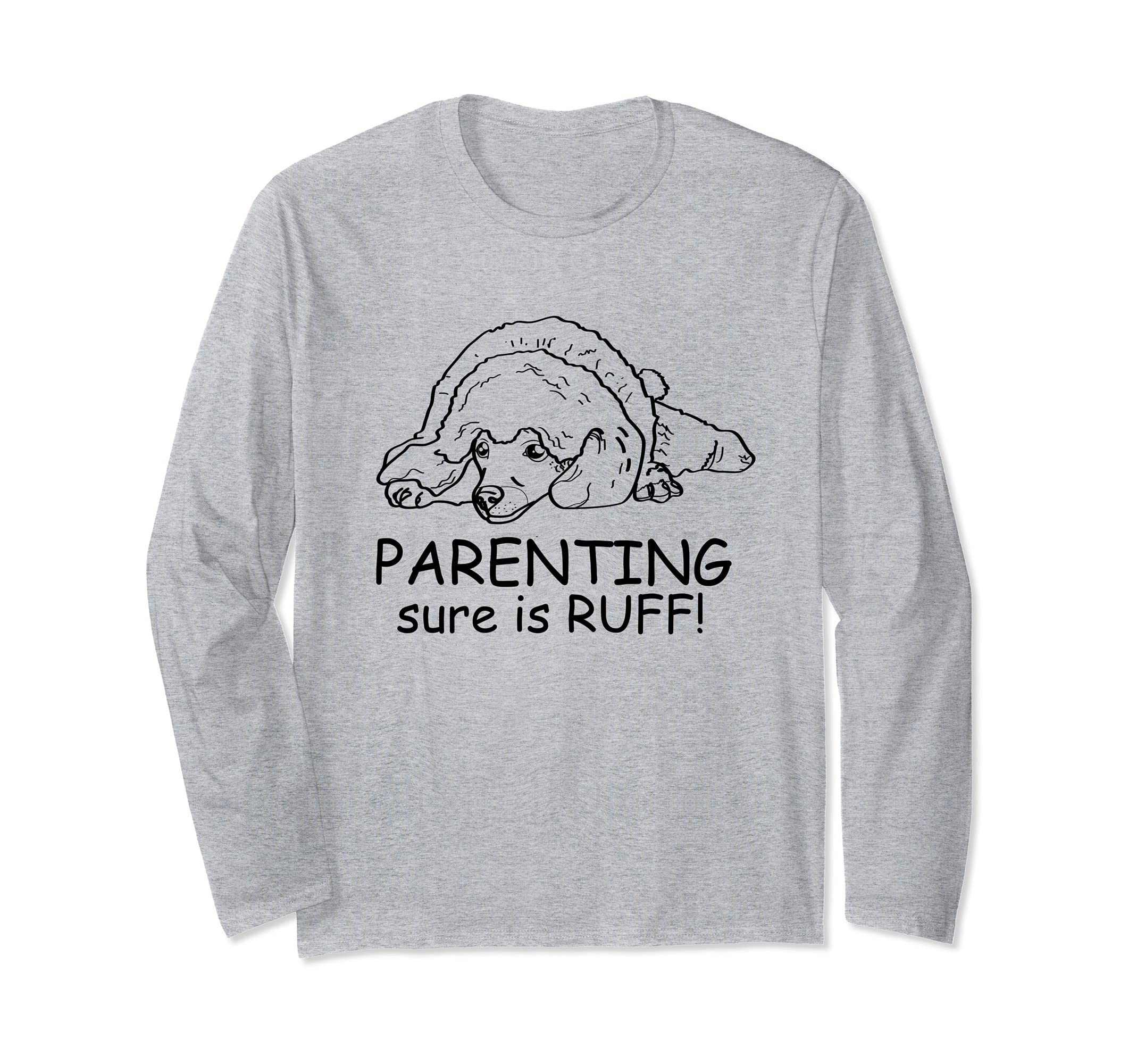 Poodle Dog Love-r Cute Funny Dog Mom Long Sleeve T-Shirt