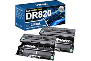 VIPSIM DR820 DR-820 Drum (Not Toner) Replacement for Brother DR-820 Drum Unit to Use with HL-L6200DW MFC-L5850DW HLL6200DW MFC-L5900DW MFC-L5700DW HL-L5200DW MFC-L6800DW Printer | 2 Black
