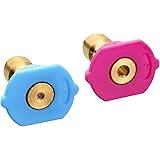 M MINGLE Second Story Quick-Connect Nozzle Tips for Power Washer, Soap and Rinse Jet Stream, Long Range Nozzle,1/4 Inch, 4000