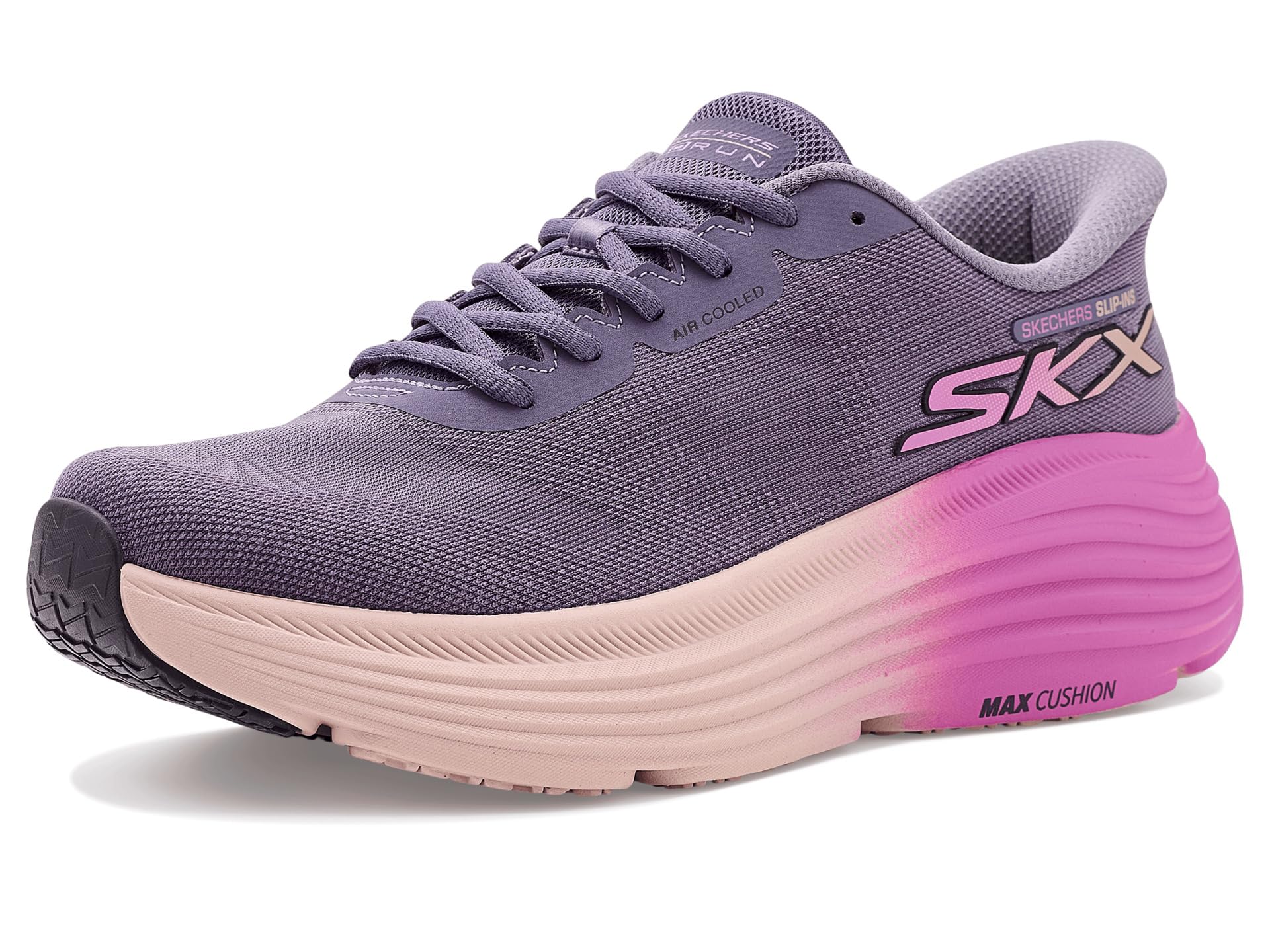 Skechers Women's Max Cushioning Endeavour Hallandale Hands Free Slip-Ins Sneaker, Purple, 11 Image