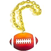 YSPPF 7.5" Jumbo Football Pendant Bead Necklaces Super Bowl Beads Necklaces Party Football Sport Events Party Supplies