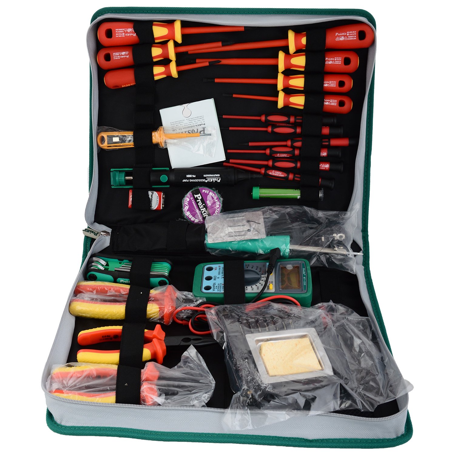 Proskit PK2803BM, 1000V Insulated Tool Kit 220V (Metric) (Pack of 1