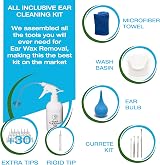 Tilcare Ear Wax Removal Tool Kit with Basin Syringe Curette 30 Tips view 2