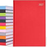 evelay 2027 Diary A4 A5 Page-a-Day Hardback Planner Burgundy