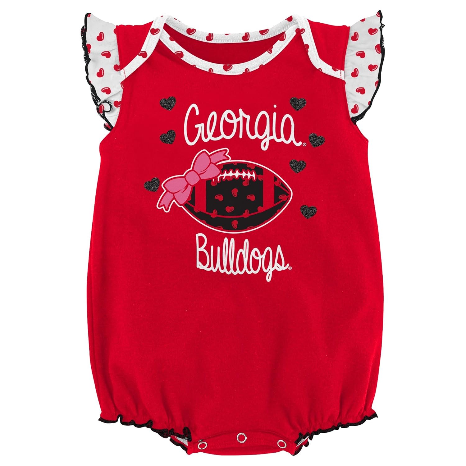 NCAA by Outerstuff NCAA boys Heart Fan 2 Piece Onesie Set