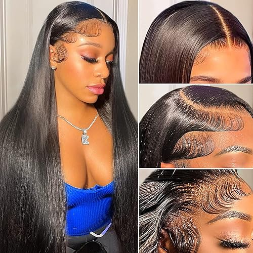 HC 32inch Lace Front Wigs Human Hair 180% Density Brazilian 13x6