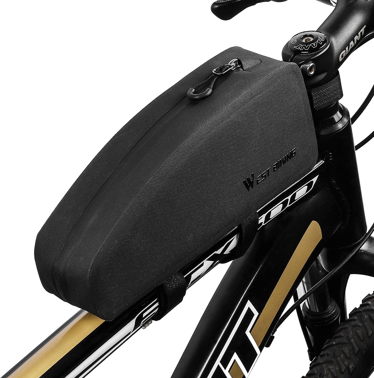 Bike Top Tube Bag, Bicycle Triangle Pannier, Slim Cycle Frame Bag, Bike Handlebar Bag, MTB Road Bike Front Tube Bag, Water Resistance, Lightweight, Stylish, Large Storage