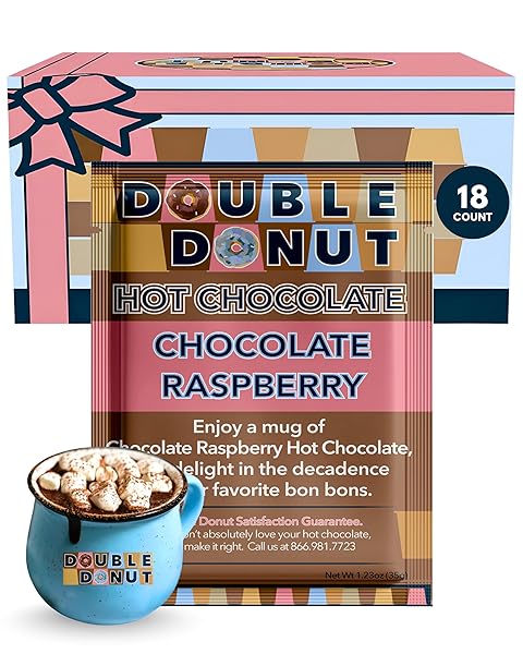 DOUBLE DONUT COFFEE DOUBLE DONUT RASPBERRY HOT CHOCOLATE,...