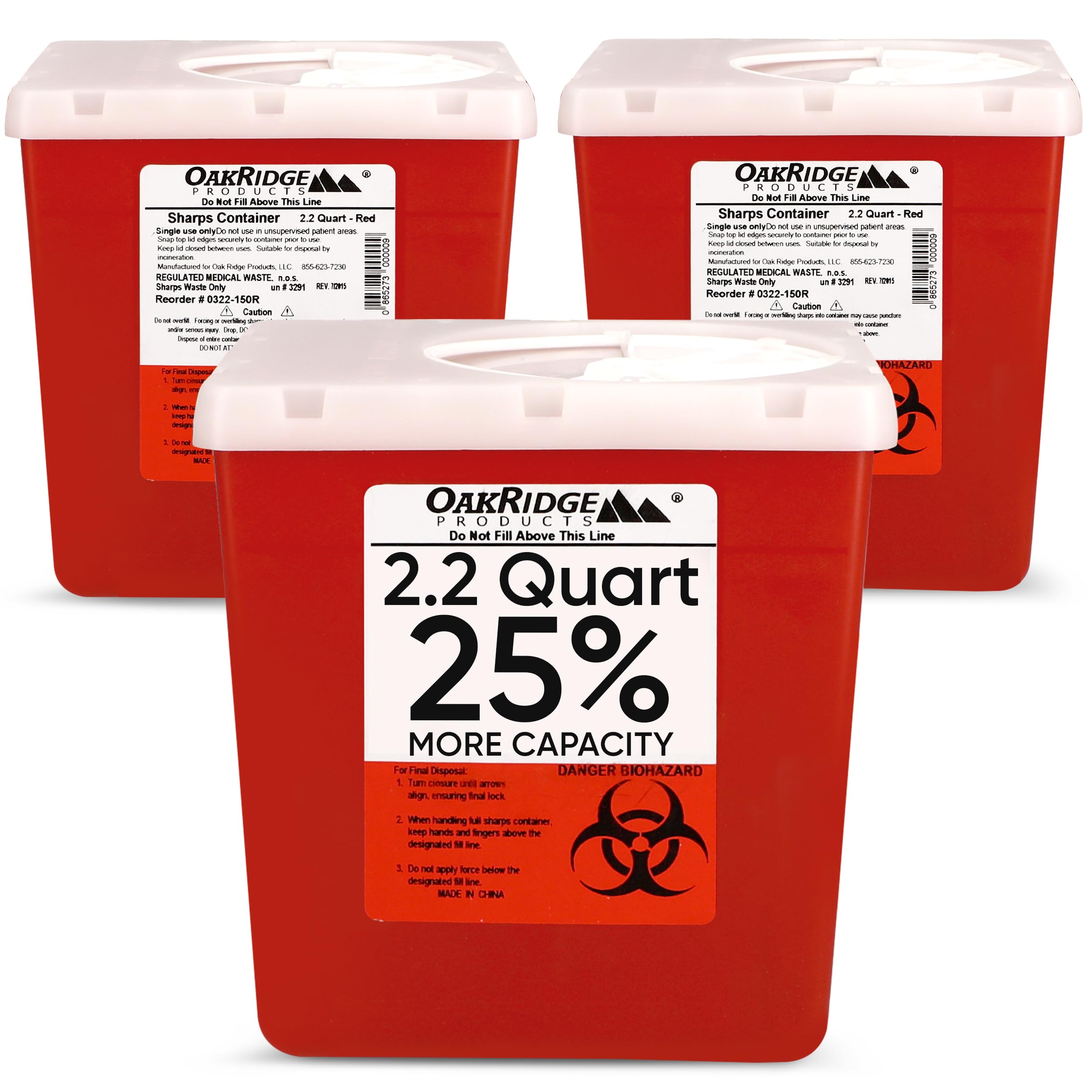 Mua Transparent Sharps Container for Home Use and Professional 2.2 ...