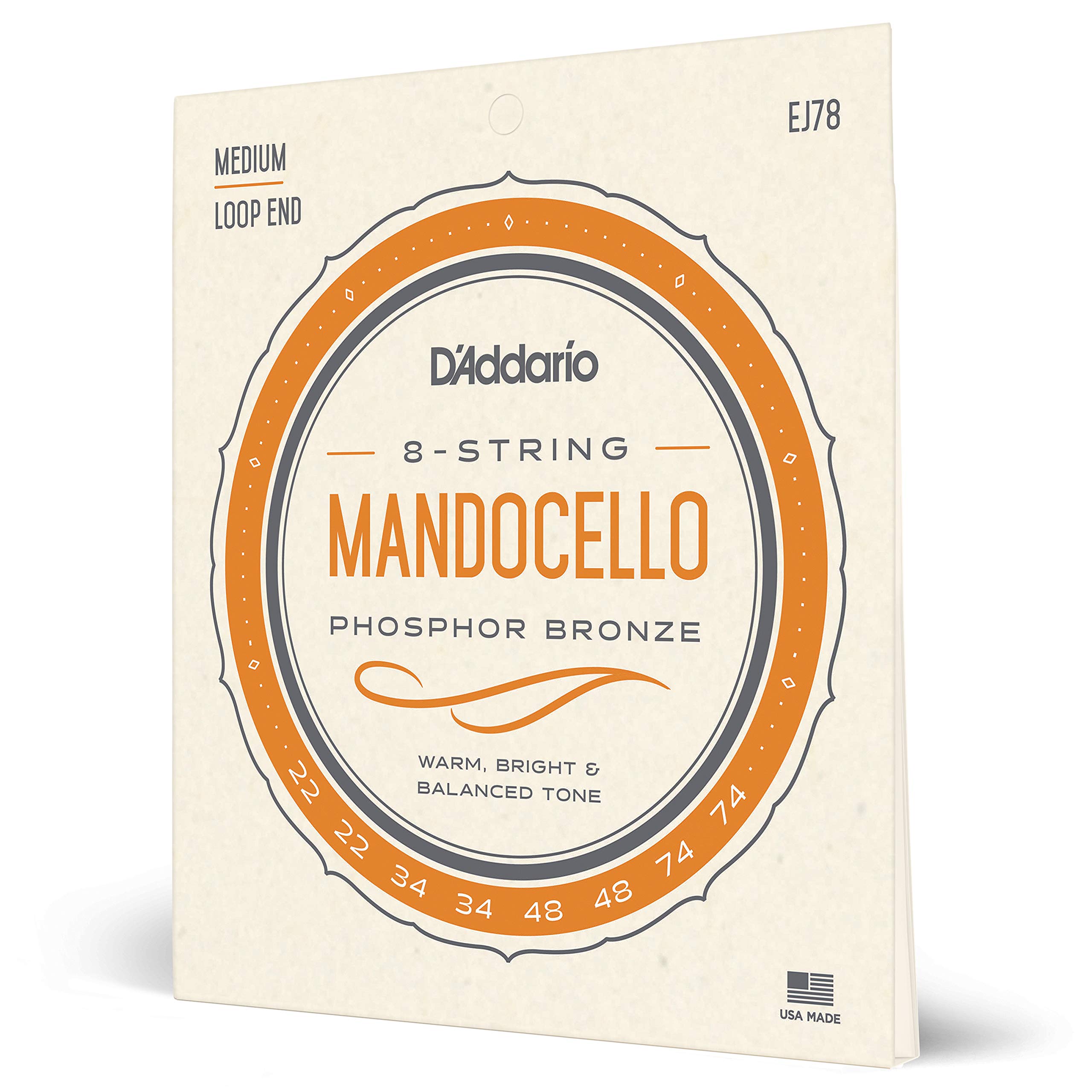 D'Addario EJ78 Mandocello Strings - Phosphor Bronze