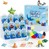 Aestd-ST Air Dry Clay Kit - Ocean Theme, Modeling Clay for Kids | DIY Magic Clay with Sculpting Tools and Tutorials, 12 Boxes Molding Clay, Soft &amp; Non-Sticky, Arts and Crafts Gift for Kids
