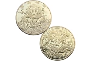 YFSHLZ Chinese Dragon Year Lucky Coin - Lottery Ticket Scratcher Tool - Attracting Fortune and Prosperity