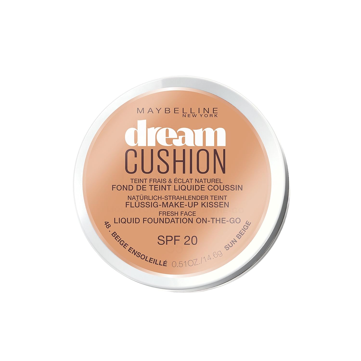 Maybelline Dream Cushion Makeup Nr. 1 Natural Ivory, flüssige