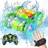 Amphibious RC Car with Lights for Kids 6-12 Year