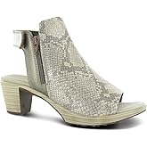 NAOT Women's Favorite Bootie Golden Cobra/Pewter Lthr 7 M US