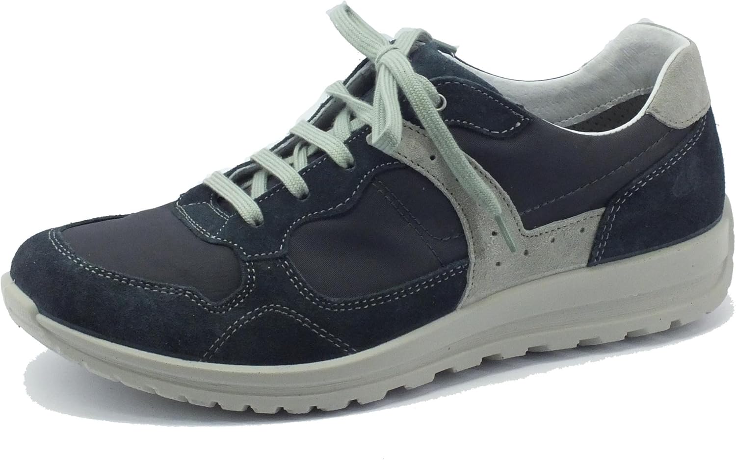 Grisport Light Step Shoes for Men in Suede and Fabric Blue blue Size