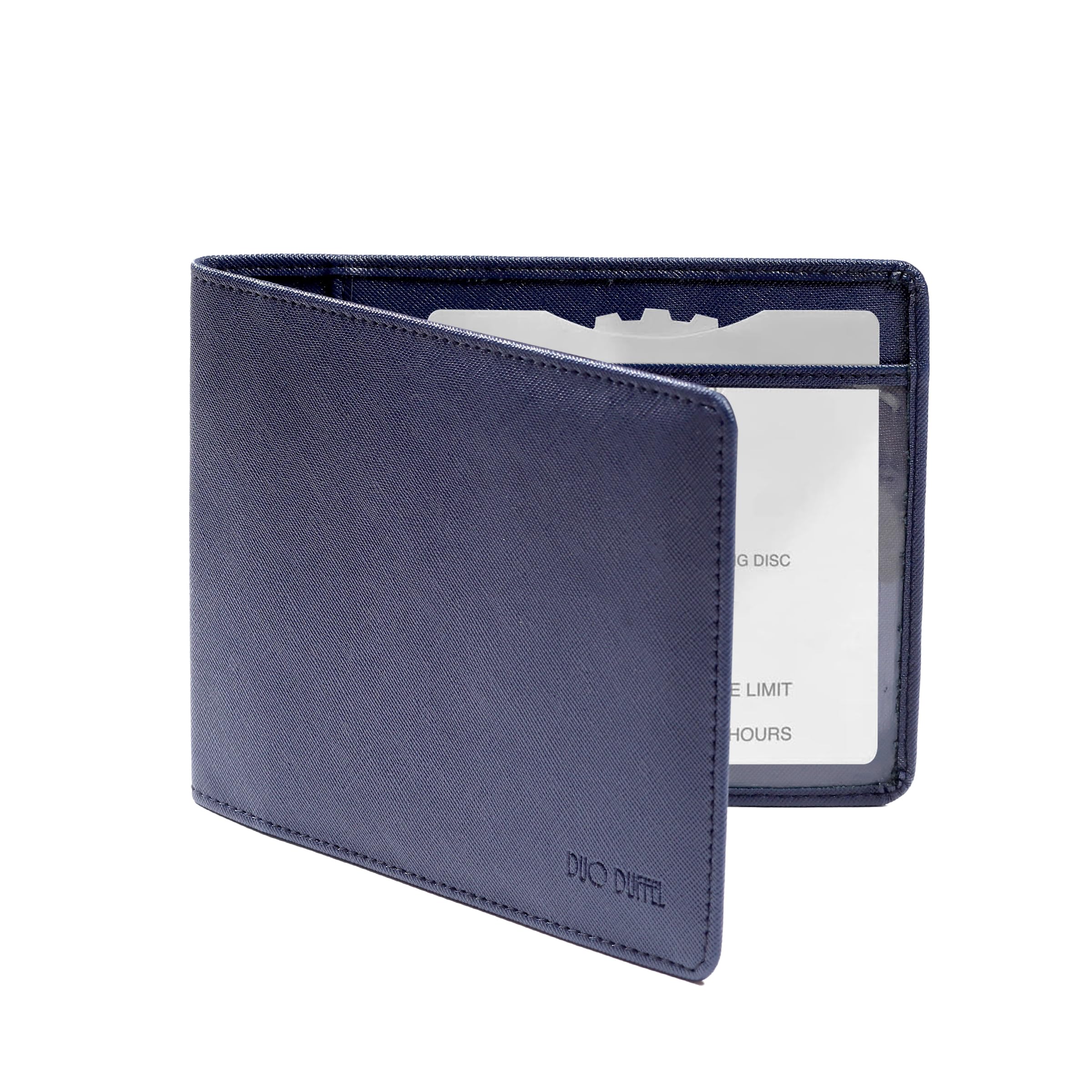 PU Leather Disabled Badge and Timer Holder Wallet Protector Disability Parking Permit Discreet Cover Hologram Safe (Blue)