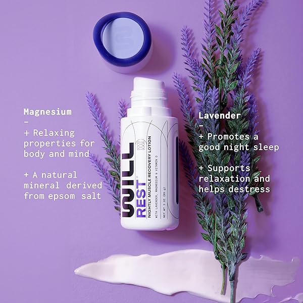 WILL PERFORM LAVENDER OIL MAGNESIUM LOTION FOR SLEEP BY SERENA WILLIAMS I NIGHTLY TOPICAL MAGNESIUM CREAM FOR RELAXATION I VITAMIN D & GERANIUM LAVENDER LOTION FOR BETTER SLEEP & RELIEF I 3 FL OZ
