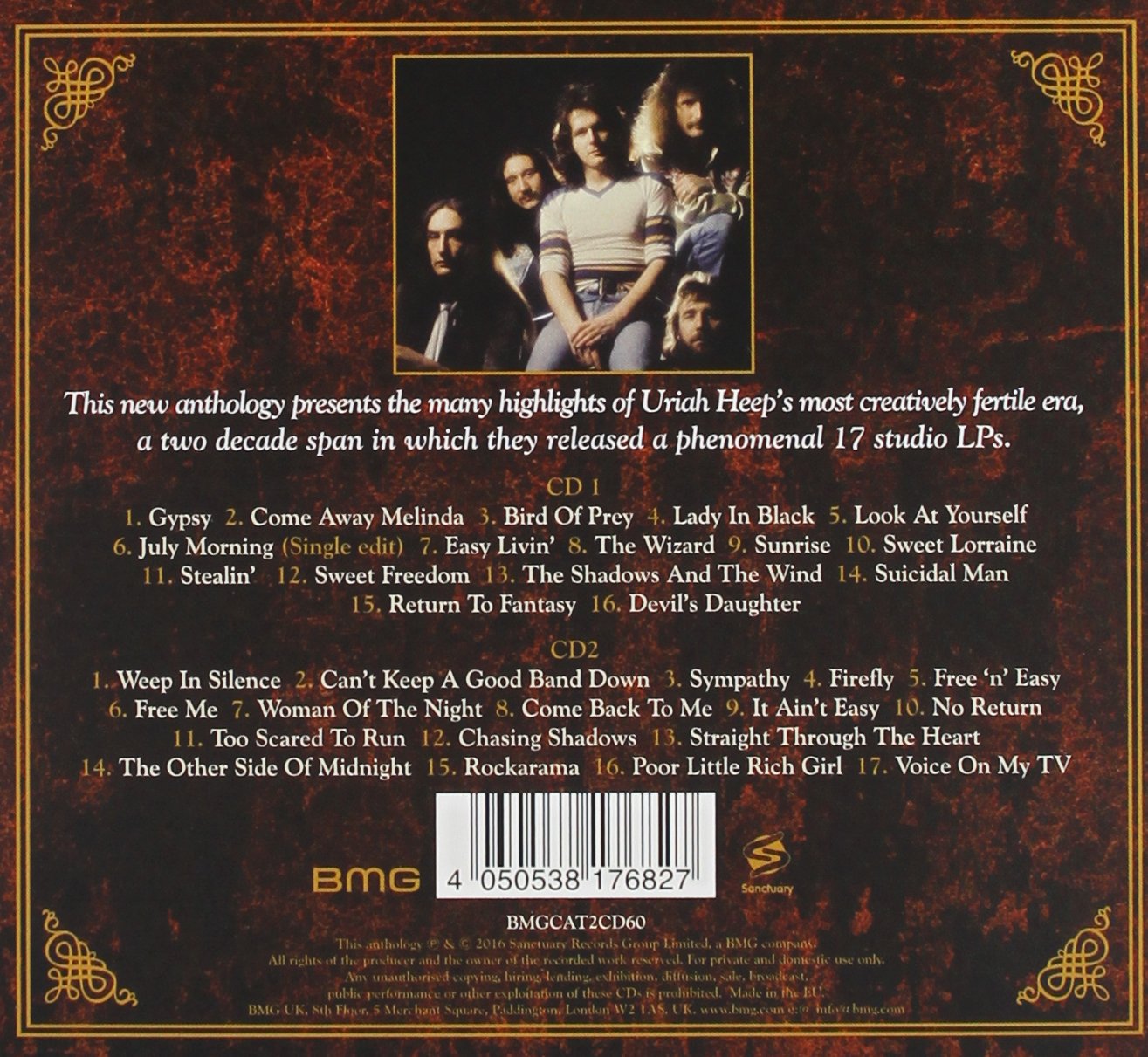 Uriah Heep Your Turn To Remember The Definitive Anthology 1970 1990 2cd Amazon Com Music