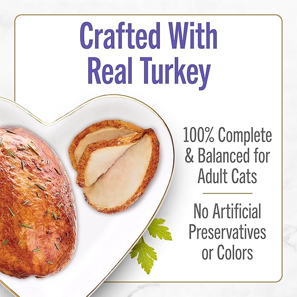PURINA FANCY FEAST PETITES WITH ROASTED TURKEY ENTRÉE WITH SWEET POTATO IN GRAVY GOURMET WET CAT FOOD – (PACK OF 12) 2.8 OZ. TUBS