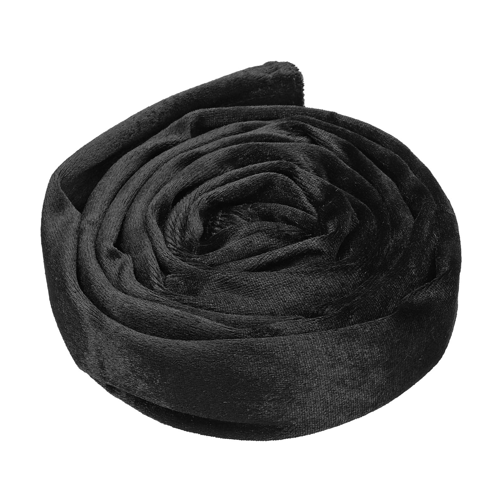 PATIKIL 1.97" x 6Ft Chandelier Chain Cord Cover, 1 Pcs Velvet Cloth Fabric Chain Sleeve for Chandelier, Wires Swing, Cable, Black