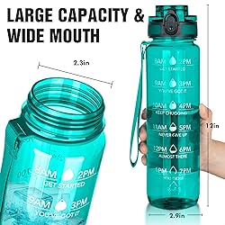 OLDLEY Water Bottles, 32oz Motivational Sports