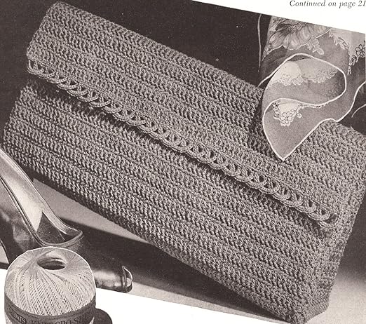 crochet envelope clutch pattern