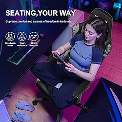 GTRACING Gaming Chair with Footrest, Ergonomic
