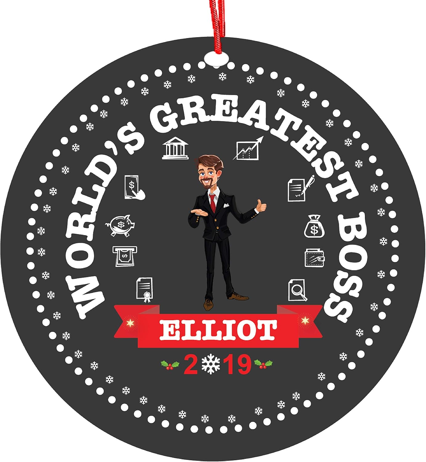 Boss Christmas Ornament 