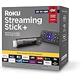 Roku Streaming Stick plus | 4K/HDR/HD Streaming Player with 4X The Wireless Range & Voice Remote with TV Power and Volume (20