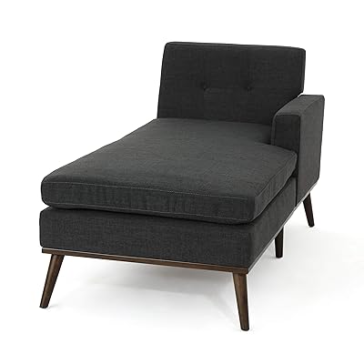 Christopher Knight Home Stormi Mid-Century Modern Chaise Lounge