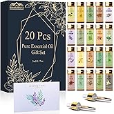 Pure Essential Oils for Diffusers for Home, Skin, Candle and Soap Making, 20 Scents - Tea Tree, Lavender, Lemon, Peppermint, Eucalyptus, Cinnamon, Rose and More, Aromatherapy Oils/ 5 ML