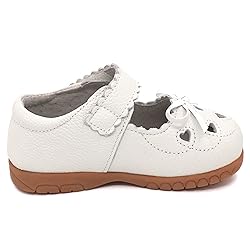 Femizee Girls Leather Bows Design Soft Round Toe