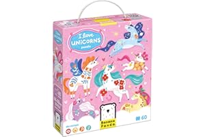 BANANA PANDA I Love Unicorns Puzzle 4+ Floor Puzzle