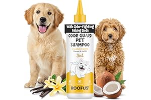 ROOFUS THE DOG Dog Shampoo & Conditioner for Smelly Dogs, Coconut Kisses Dog Shampoo for Itchy Skin Relief, Hypoallergenic Pet Shampoo for Conditioner, Moisturizing & Itching.