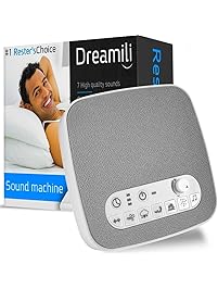 White Noise Sound Machine &ndash; Sleep Therapy Noise Maker Plays White Noise, Ocean, Storm, Rainforest, More &ndash; 7 Soothing Sounds Machine with USB Port & Sleep Timers