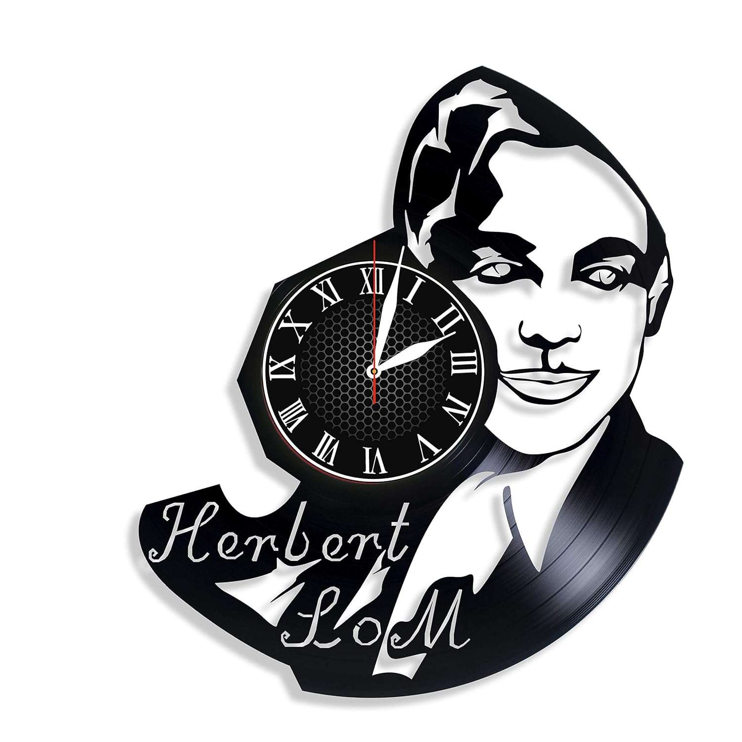 Herbert Lom Actor Handmade Vinyl Wall Clock #unique #gifts #by #mail  Herbert Lom Actor Handmade Vinyl Wall Clock