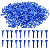 GKandi Golf Tees 5 Prong Design Plastic Short Golf Tees 1 1/2 Inch Bulk for Women Men Ladies Clubs Golf Balls 50/100 Count White Blue