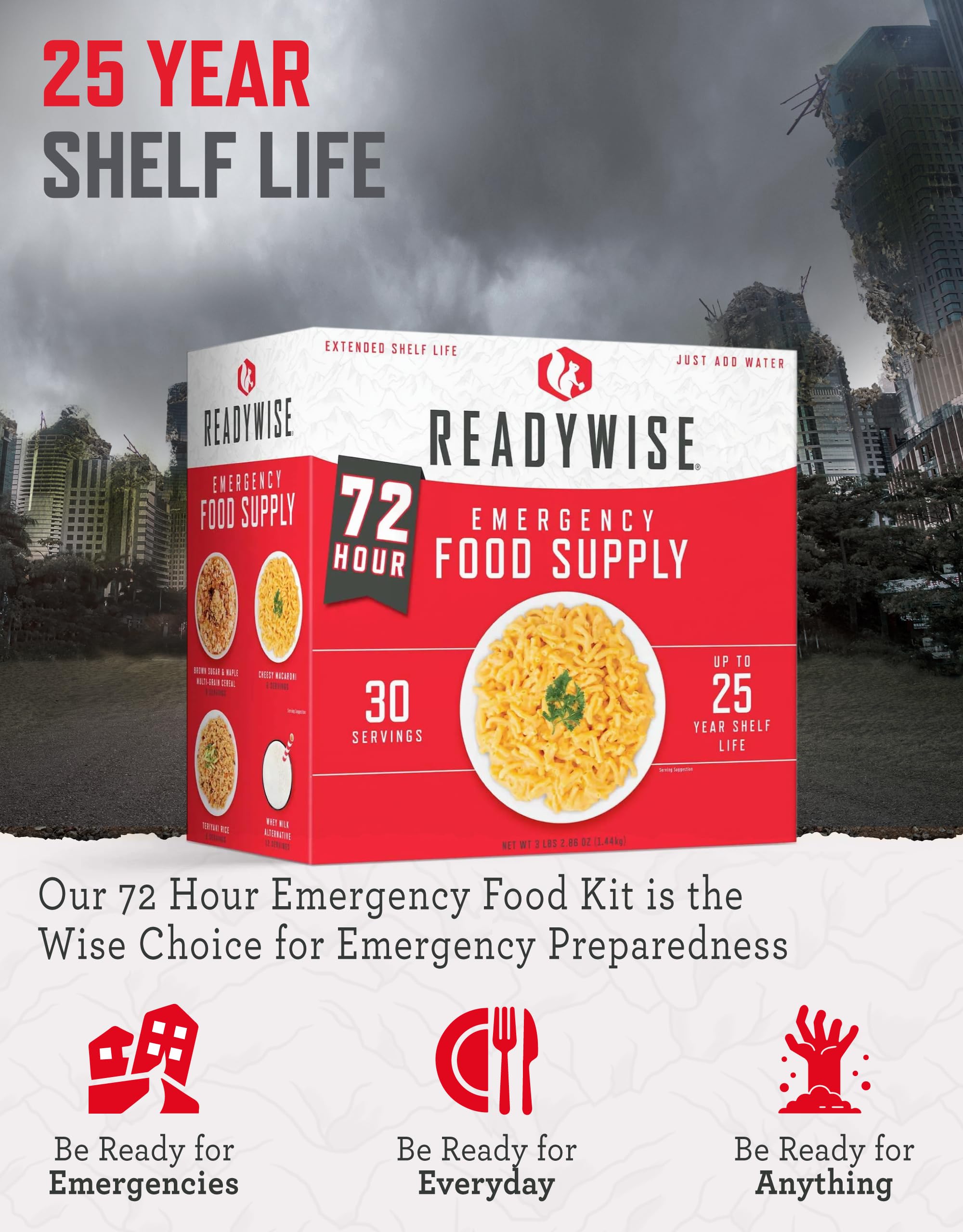 Mua ReadyWise Emergency Food Supply - 72 Hour Survival Kit, 30 Servings ...